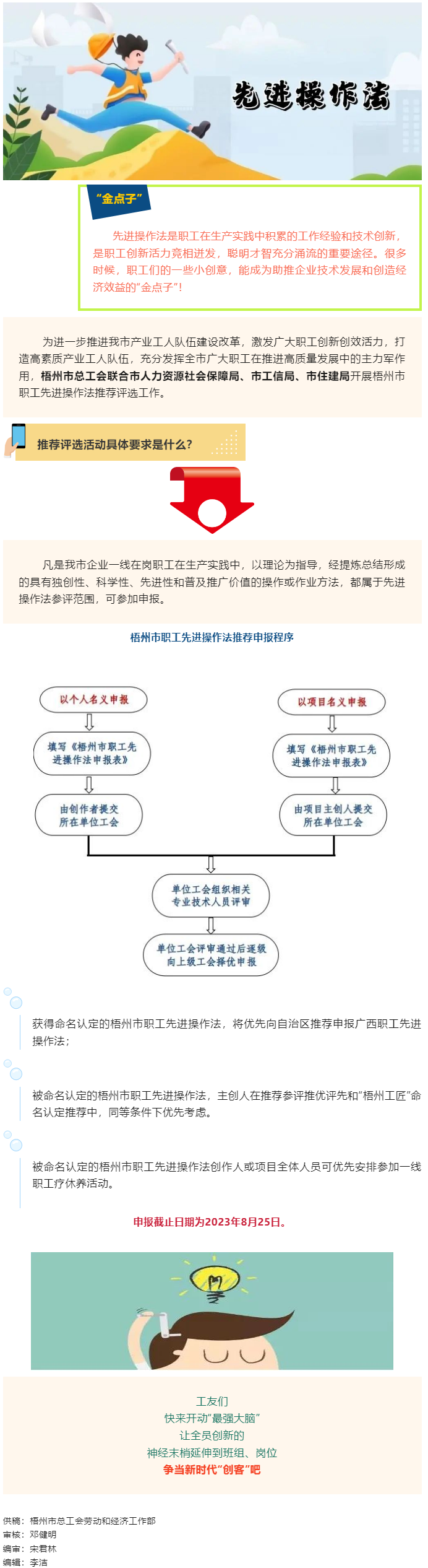 真金不怕火炼，有点子你就来！市总工会联合市人力资源社会保障局、市工信局、市住建局开展梧州市职工先进操.png