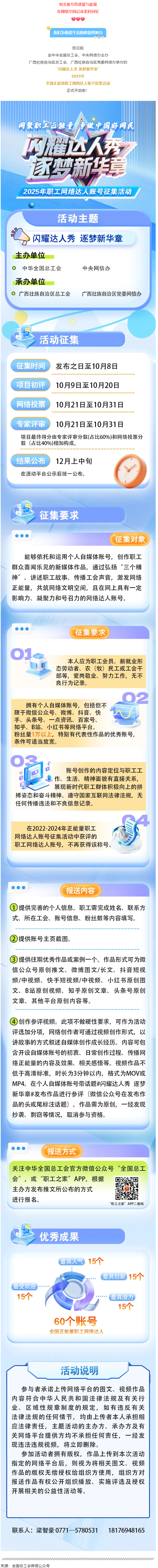 “闪耀达人秀 逐梦新华章”正能量职工网络达人账号征集活动来啦！.png