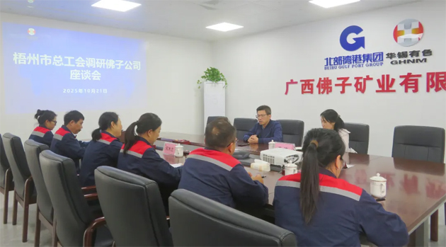 梧州市总工会调研组到广西佛子矿业有限公司一线调研并开展“送培进企”技能提升培训班