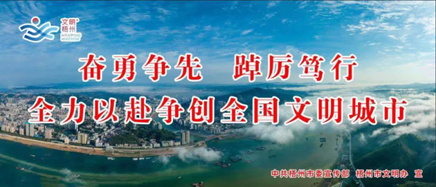 全国文明城市，我要创！我是梧州人，我行动