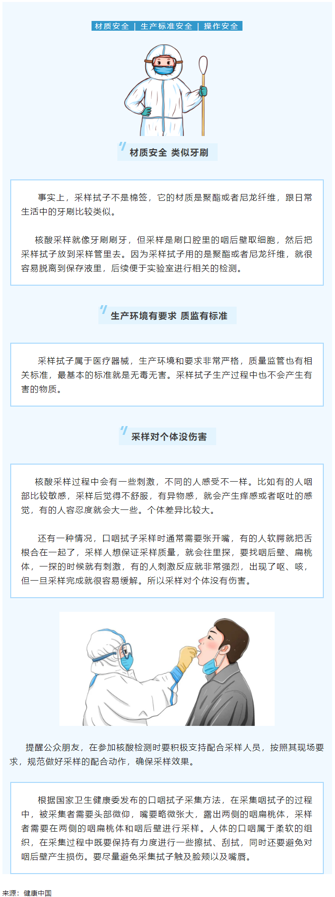 健康科普 _ 核酸采样的“棉签”安全吗？当然安全！.png