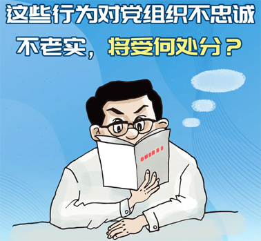 【理论学习】这些行为对党组织不忠诚不老实，将受何处分？