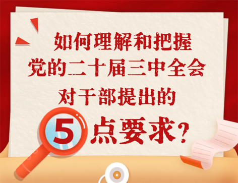 如何理解和把握三中全会对干部提出的5点要求？