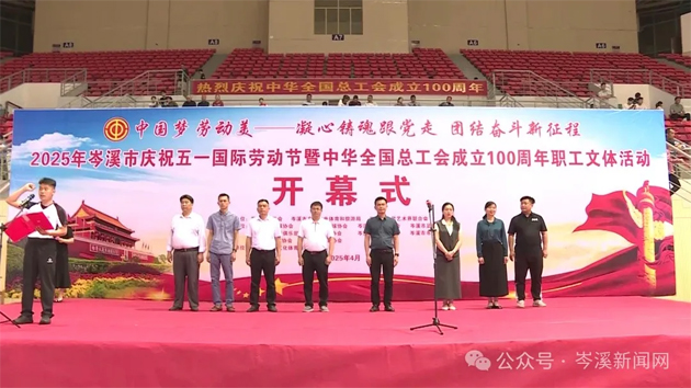 【庆“五一”系列活动】百年工运映初心 劳动筑梦绽风采——2025年岑溪市职工文体活动开幕！