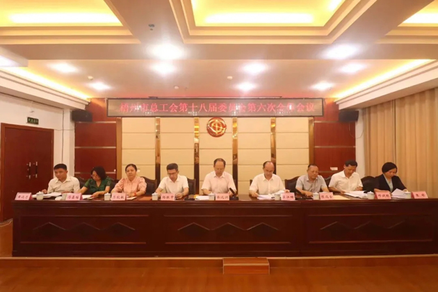 梧州市总工会召开第十八届委员会第六次全体会议，莫江珊当选常务副主席